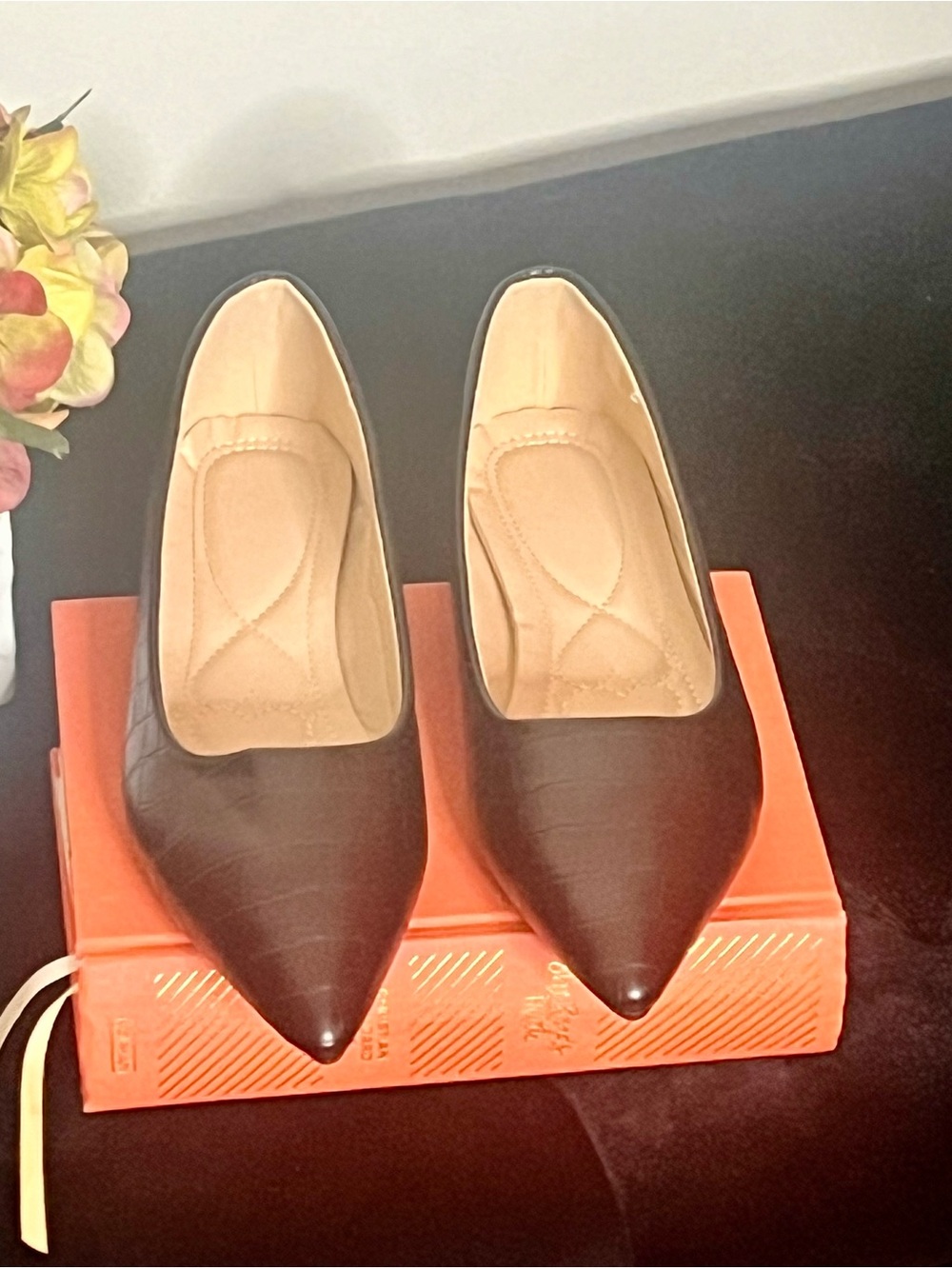 Black Pointed Toe Women's Flats